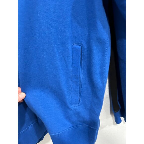 Chaps NWT Mens Blue Track Jacket With Black Stripes Full Zip Size L - Picture 8 of 11